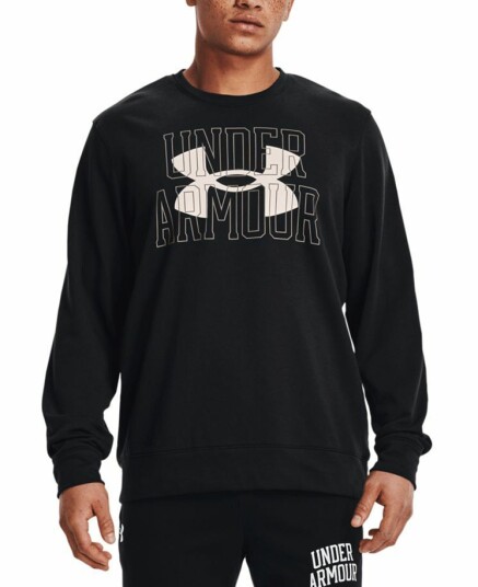 Under Armour Rival Terry Logo Crew Black/onyx White Black/Onyx White male S