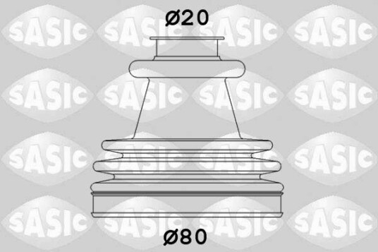 Sasic Mansjett drivaksel SASIC 2933773