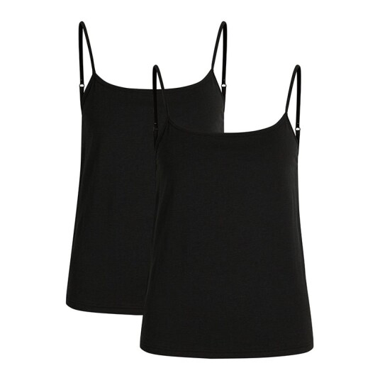 Urban Quest 2-Pack Bamboo topp svart Størrelse: M Kvinner