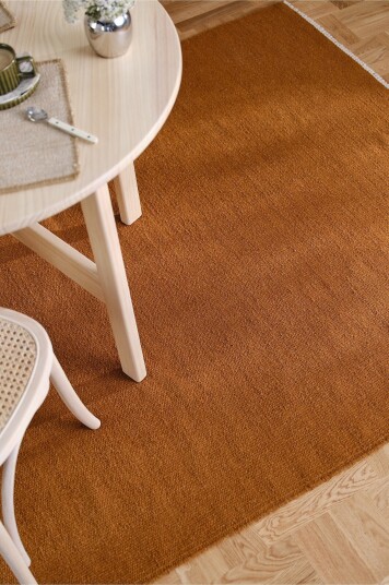 Jotex Ullteppe Bomull/Polyester/Viskose/Ull Senapsgul ROW 19571591552