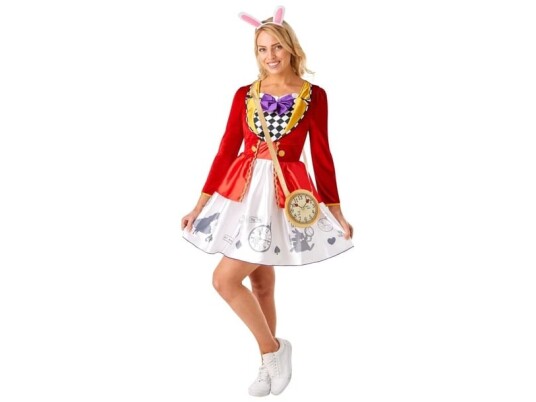 Div Lev. Disney Hvid Kanin Kostume Div Lev. Disney Hvid Kanin Kostume