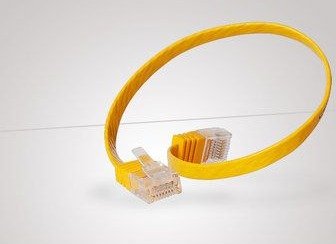 S/Conn Kvalitets Patchkabel Slimline Ekstra Flat Super Fleksibel U/Utp Cat. 6 Gul 0,5 M 16675711Sl05y