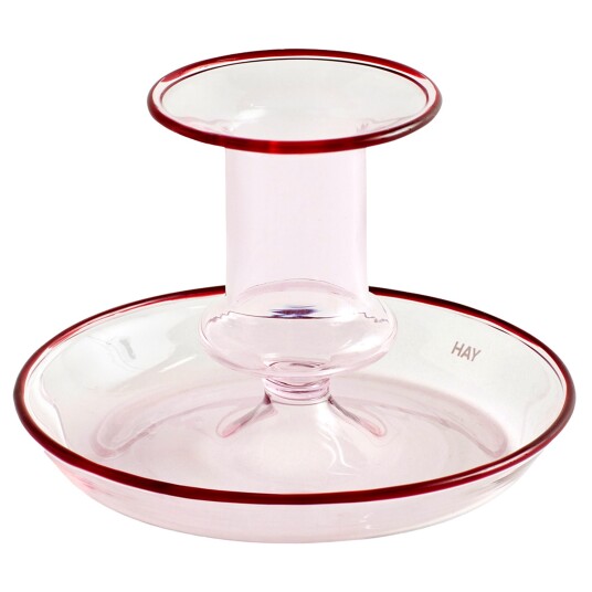 HAY Flare lysestake Rosa 110mm Borosilikatglass HAY Flare lysestake Rosa 110mm Borosilikatglass