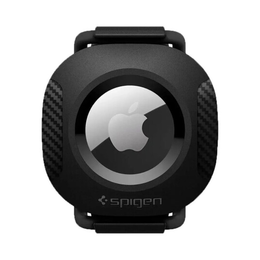 Spigen ComforTag Svart Deksel til AirTag for Kjæledyrhalsbånd