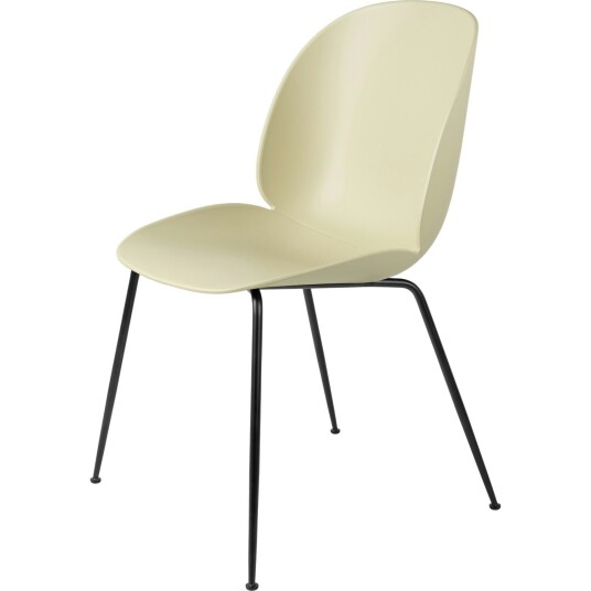 Gubi Beetle Stol Conic Matt Black Pastel Green