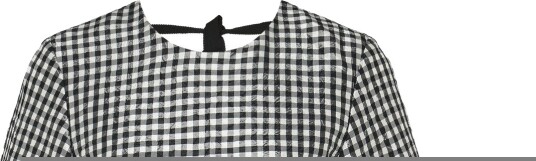 Ganni Crinkled Check Mini Dress Black 36 Ganni Crinkled Check Mini Dress Black 36