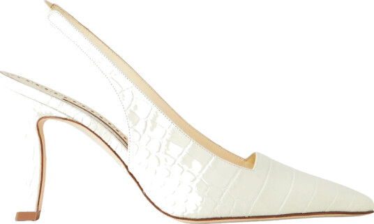 Manolo Blahnik Dame Sko Beige 37 EU,