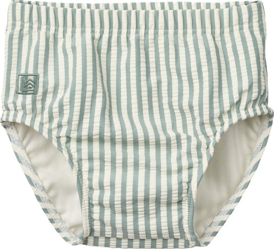 Liewood Anthony Baby Seersucker Swim Pants Green 86