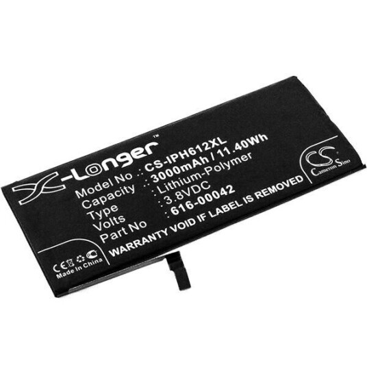Apple iPhone 6S Plus batteri (3000 mAh 3.8 V, Sort)