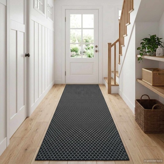 vidaXL Teppe Runner ORIZ 1150 gsm Svart nettmønster