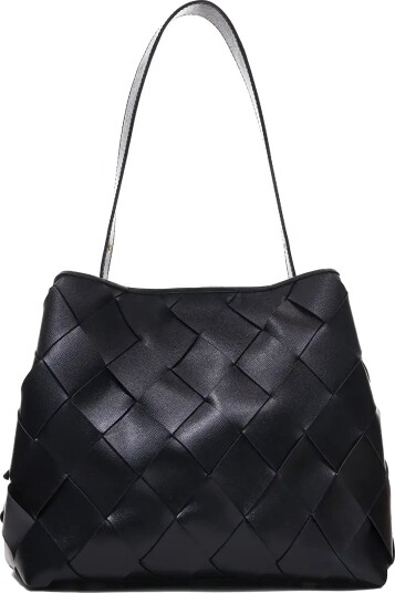 Nunoo Chiara Braided Florence Black W. Gold   Black   ONE SIZE
