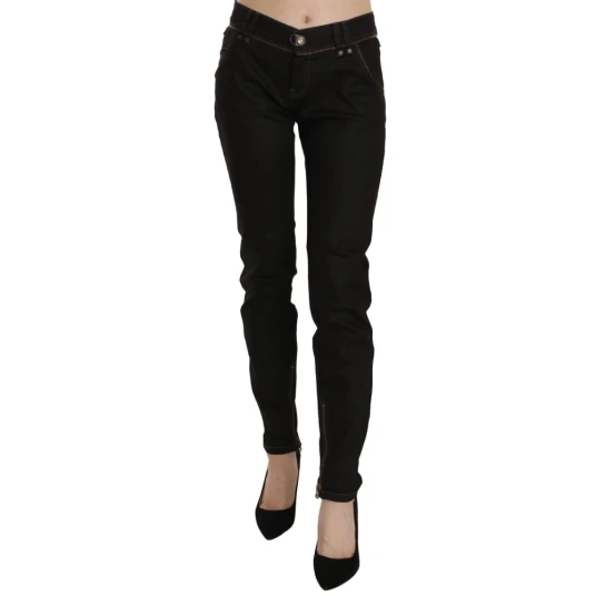 John Galliano Dame Jeans Svart XS,