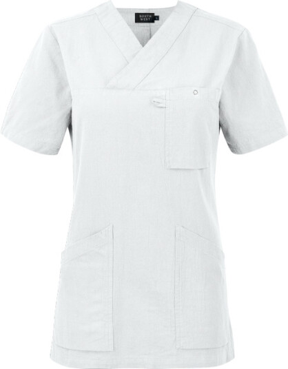 Smila Workwear Dame Carin Bluse Hvit 1 stk SBG-77802-01 XL