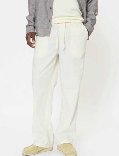 Matinique Mabarton Wide Pants Cream XXL x 32 Matinique Mabarton Wide Pants Cream XXL x 32