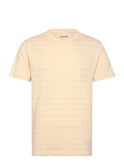 GANT Texture Stripe Ss Tshirt Cream XXXL GANT Texture Stripe Ss Tshirt Cream XXXL