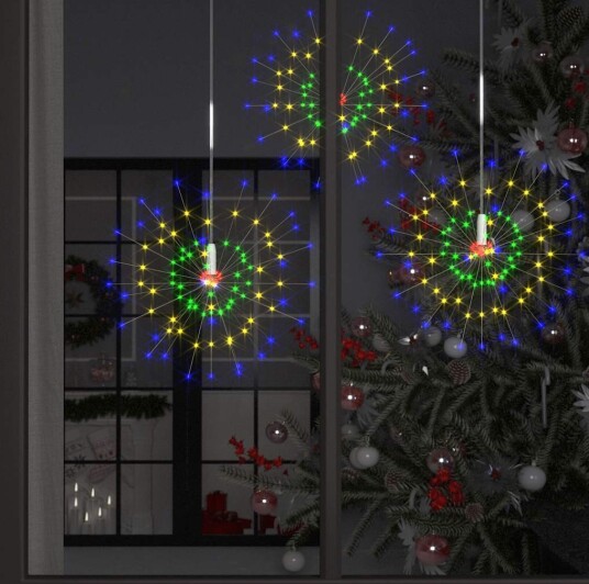 vidaXL Utendørs julelys kinaputter 2stk flerfarget 20 cm 280 lysdioder vidaXL Utendørs julelys kinaputter 2stk flerfarget 20 cm 280 lysdioder