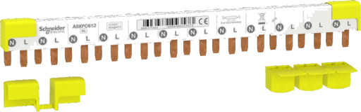 Schneider Electric Løkkesamleskinne iC40 1P+N RCBo 12 Moduler Hvit 12 Stk