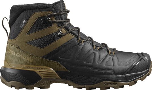 Salomon Men's X Ultra Snowpilot Waterproof Black/Military Olive/Gothic Olive Black / Military Olive / Gothic Olive 48