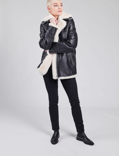 Jofama Debbie Shearling Jacket Black 34