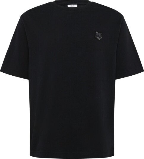 Maison Kitsune Bold Fox Head Patch Oversize Tee Shirt Black L