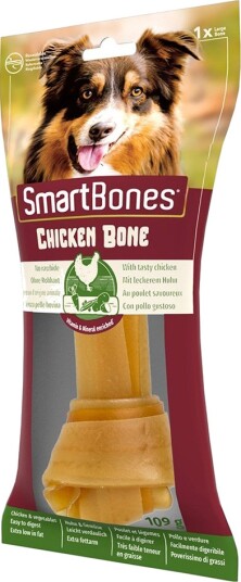 Smartbones Hundebein Kylling For Store Hunder  Sparepakke 3 X 1 Stk 327 G 