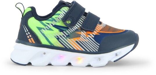 Leaf Skalka Blinkende Sneakers Navy/Lime 35