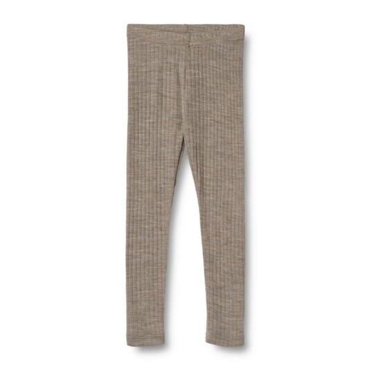 Wheat wool silk leggings Agi – khaki melange 104