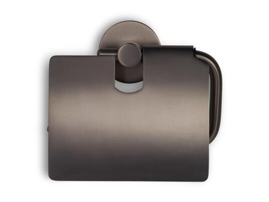Blue Label Toiletrulleholder Med Låg Gun Metal Blue Label Toiletrulleholder Med Låg Gun Metal