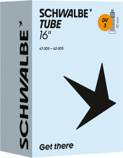 Schwalbe slange 16"x1,75-2,50 (47/62-305) 32mm dunlop ventil