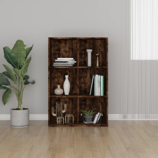 vidaXL Bokhylle/skjenk r?kt eik 66x30x98 cm konstruert tre vidaXL Bokhylle/skjenk r?kt eik 66x30x98 cm konstruert tre