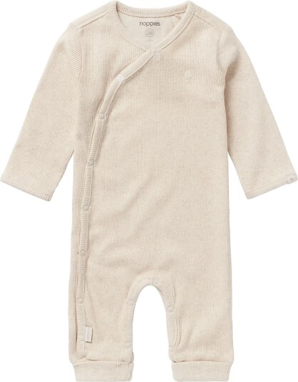 Noppies U Playsuit Ls Rib Nevis P611 OATMEAL MELANGE 68 Noppies U Playsuit Ls Rib Nevis P611 OATMEAL MELANGE 68