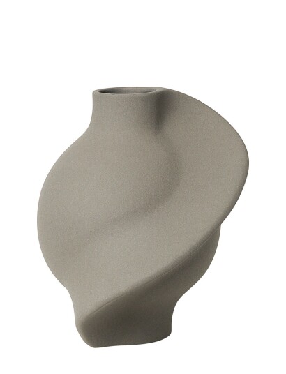 Louise Roe Ceramic Pirout Vase #01 Grey SANDED ONE SIZE