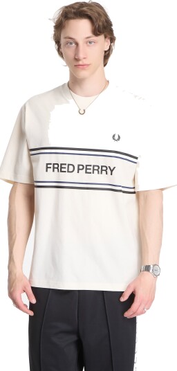 Fred Perry Fred Perry Graphic Tee Cream M