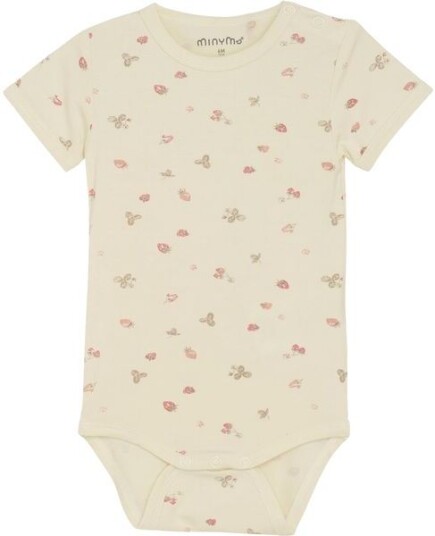 Minymo kortermet body i bambus Strawberry Ice Minymo kortermet body i bambus Strawberry Ice