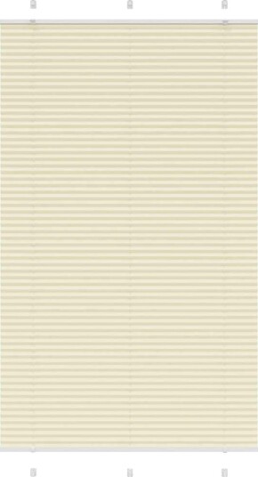 Plisségardin krem 120x200 cm Stoffbredde 119,4 Polyester