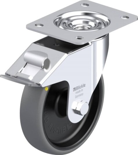 Blickle 849861 Le-Tpa 160G-Fi-Els Styrehjul Med Bremse Hjuldiameter: 160 Mm Bæreevne (Maks.): 130 Kg 1 Stk