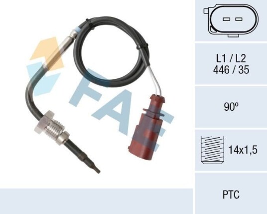 FAE 68011 Sensor, eksostemperatur