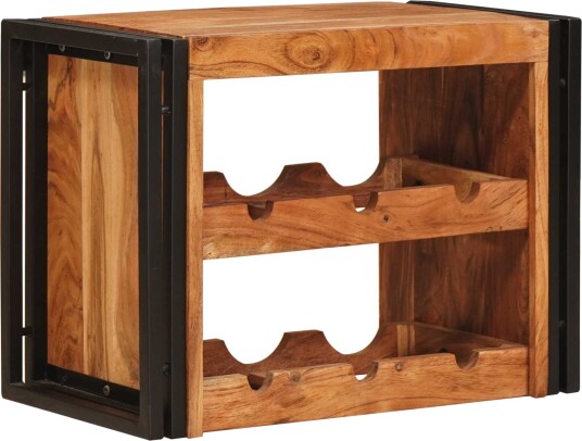 vidaXL Vinhylle Brun 100 x 45 x 33 cm Solid akasietre