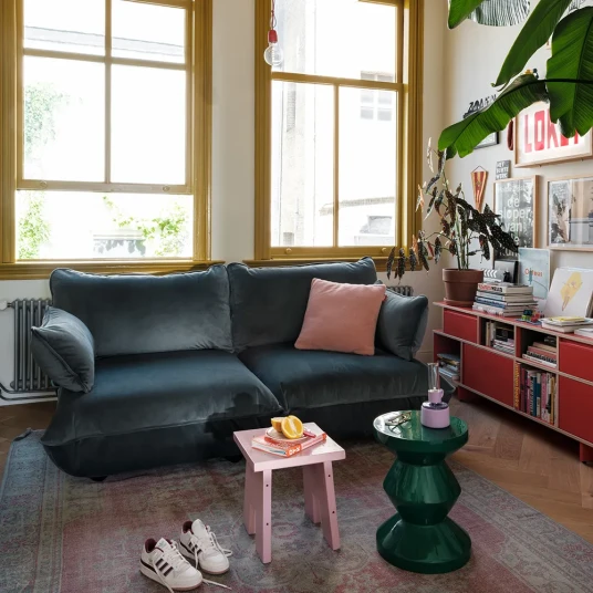 Fatboy Sumo 2 seters sofa Velvet Recycled Petrol
