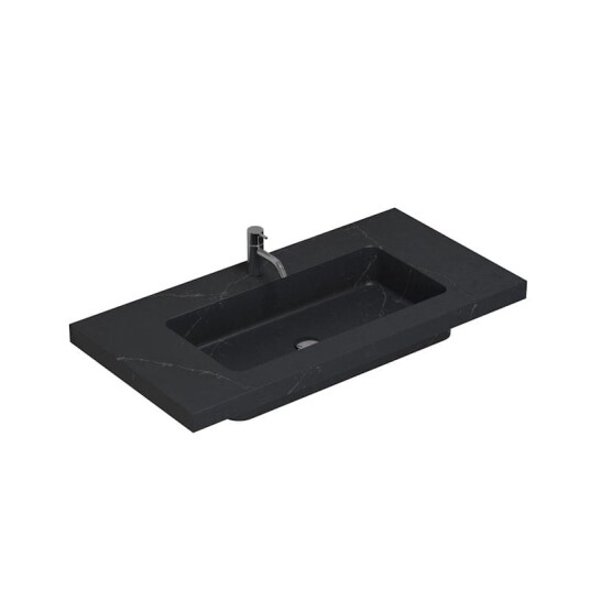 Dansani Calidris Unique Silestone Servant Måltilpasset Charcoal Soapstone / 100cm