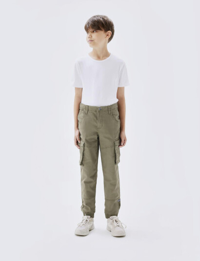 name it Nkmryan Cargo R Twi Pant 2222-Ba Noos Khaki green 176