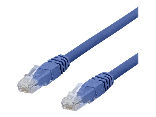 Deltaco 1.5m U/UTP Cat6a Koblingskabel RJ-45 Halogenfri Blå