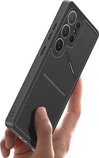 Dux Ducis Rafi II Etui for Samsung Galaxy S25 Ultra med Stativ og Kortholder - Svart