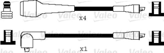 VALEO 346029 Tennplugg kabelsett