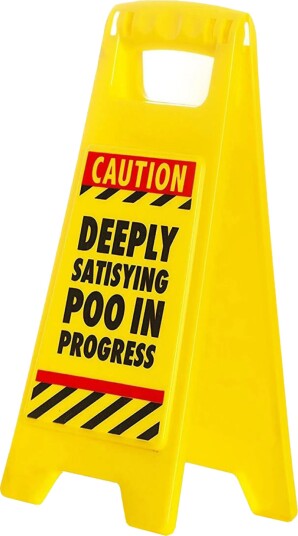 Boxer Gifts Advarselsskilt Satisfying Poo DK1005 Boxer Gifts Advarselsskilt Satisfying Poo DK1005