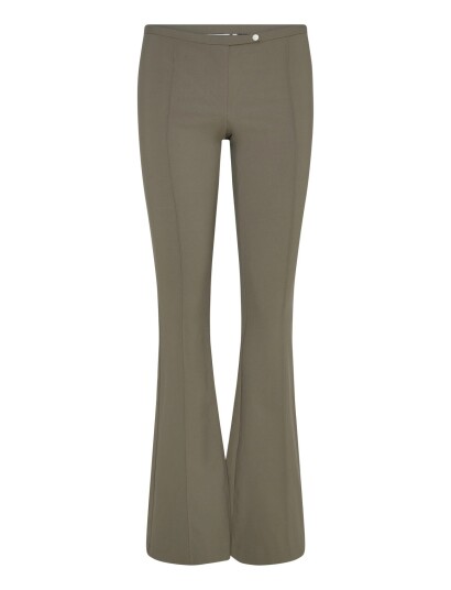 Monki Low Rise Skinny Flared Leg Khaki green 38 Monki Low Rise Skinny Flared Leg Khaki green 38