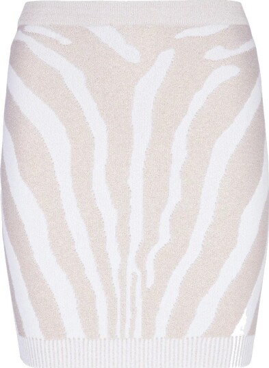 Balmain Dame Skjørt Hvit M, Balmain Dame Skjørt Hvit M,