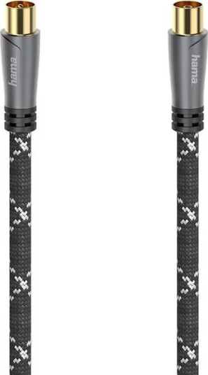 Hama 120dB antennekabel sort/grå, 5m