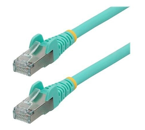 7.5m CAT6a Ethernet Cable - Aqua - Low Smoke Zero Halogen (LSZH) - 10GbE 500MHz 100W PoE++ Snagless RJ-45 w/Strain Reliefs S/FTP Network Patch Cord - patch cable - 7.5 m - aqua 7.5m CAT6a Ethernet Cable - Aqua - Low Smoke Zero Halogen (LSZH) - 10GbE 500MHz 100W PoE++ Snagless RJ-45 w/Strain Reliefs S/FTP Network Patch Cord - patch cable - 7.5 m - aqua