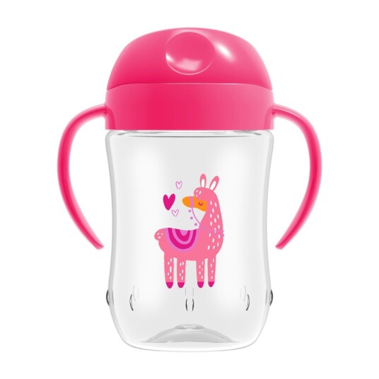 Dr. Browns Soft Drikkekopp 270 ml Rosa